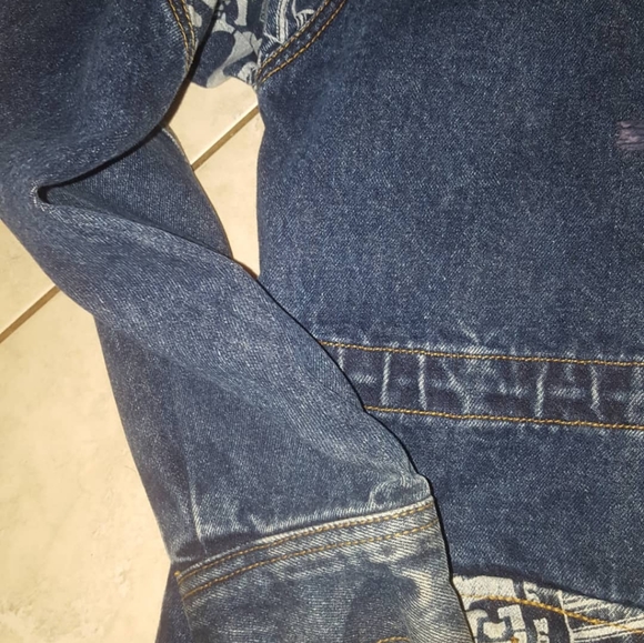 Vintage get used by elie jean trench jacket sz.medium - Picture 7 of 9